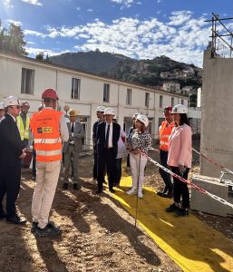 Visite de chantier des élus de la Mairie de Nice au Centre Hospitalier Sainte-Marie - 26 juin 2024